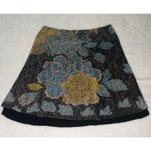 Zoe D Petite Small Skirt Floral